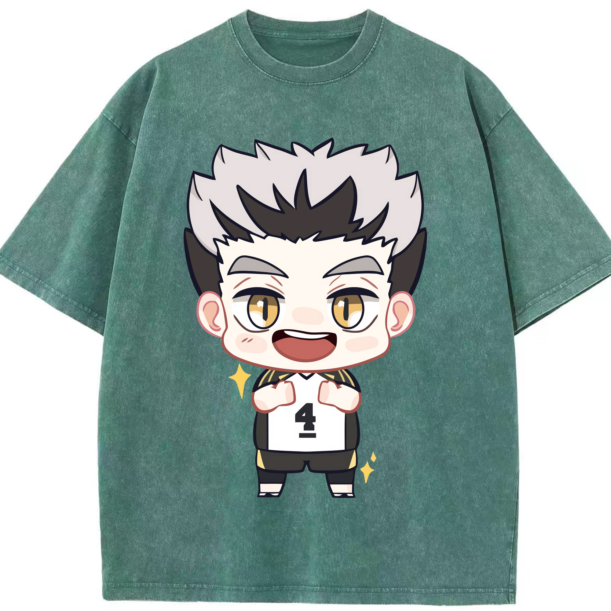 （画像用） ハイキュー!! Haikyu!! 綿100% ヴィンテージ風 半袖Tシャツ（フロントプリント）